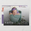 Search for baby birth cards Minimalist
