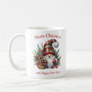 Search for christmas gnome mugs Red and green