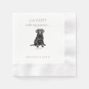 Search for pet cocktail wedding napkins Dog