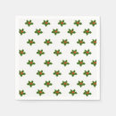 Search for holly leaves napkins Xmas