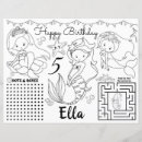 Search for mermaid placemats For kids