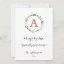 Search for monogrammed christmas cards Elegant