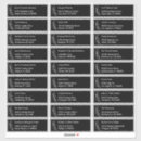 Search for for guests labels Black and white