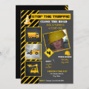 Search for excavator birthday invitations Building