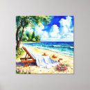 Search for beach scene canvas prints Waves