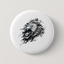 Search for wild lion badges Illustration