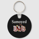 Search for samoyed dog key rings Cute