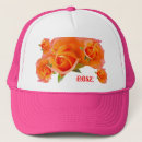 Search for orange floral hats Red