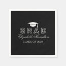 Search for black and silver napkins Graduate