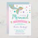 Search for purple and teal baby shower invitations Under the sea
