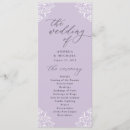 Search for purple wedding programmes Elegant