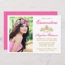 Search for hot pink and gold invitations Elegant
