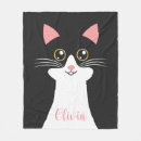 Search for cute black cats blankets Meow