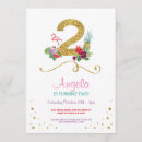 Search for 2nd flamingo birthday invitations Pineapple