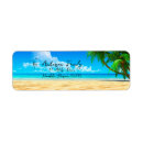Search for beach scene return address labels Palm trees
