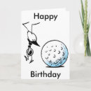 Search for golfing 60th birthday cards Funny