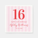 Search for 16th birthday napkins Minimalist