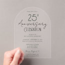 Search for wedding anniversary invitations Black and white