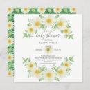 Search for daisy baby shower invitations Greenery