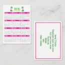 Search for calendar business cards 2026