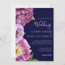Search for navy and lavender wedding invitations Purple