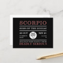 Search for scorpio symbol postcards Scorpion