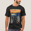 Search for the scream edvard munch tshirts Cat