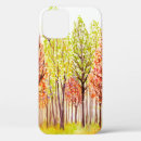 Search for autumn trees iphone cases Watercolor