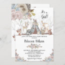 Search for woodland baby girl shower invitations Whimsical