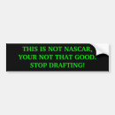 Search for nascar racing bumper stickers Cars