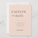 Search for black and blush wedding invitations Rustic
