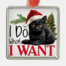 Search for black cat christmas tree decorations Funny