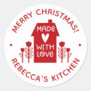 Search for christmas baking stickers Red