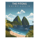 Search for saint lucia posters Vintage