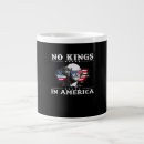 Search for anti trump meme mugs No kings in america
