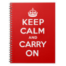 Search for keep calm notebooks Red and white