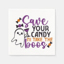 Search for funny halloween napkins Ghost