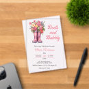 Search for country chic bridal shower invitations Last rodeo