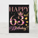 Search for 63 years old birthday cards Happy 63rd birthday