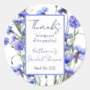 Search for blue cornflowers stickers Bridal shower