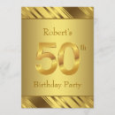 Search for for men 50th birthday invitations Gold