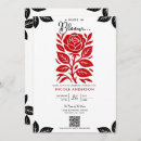Search for red black bridal shower invitations Elegant