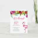 Search for flamingo 40th birthday invitations For her
