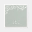 Search for sage wedding napkins Classic