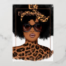 Search for leopard party invitations Black