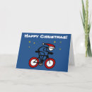 Search for cyclist christmas cards Santa
