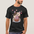 Search for birthday cake cat tshirts Chubby