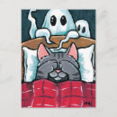 Search for cat on a bed postcards Animals