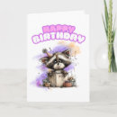 Search for raccoon birthday Whimsical