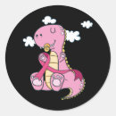 Search for dinosaur kids stickers Pink